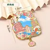 Ímã de Geladeira Metálico Original Série Flor de Cerejeira de Wuhan Museu Provincial de Hubei Área Cênica da Torre do Grou Amarelo Ímã de Geladeira Cultural e Criativo