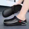 Zapatos profesionales de chef de cocina, impermeables, resistentes al aceite y con suela antideslizante, adecuados para uso en hoteles y comedores.. Disponible en blanco y negro, para hombre