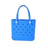 Em estoque atacado feito à mão diy bolsa com furo nova bolsa mensageiro feminina de verão portátil bolsa de praia EVA à prova d'água transfronteiriça quente