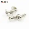 Tornillos Autorroscantes PWA de Acero Inoxidable 304 con Cabeza Cilíndrica Redonda y Arandela M2m2.3m2.6m3m4m5