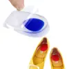 Almohadilla de Talón Copa de Talón de Silicona Plantilla Amortiguadora Almohadilla Invisible con Forma de Talón de PU para Aumentar la Altura Interior