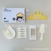 Caixa de presente com conjunto de louças de aniversário, conjunto de cinco peças, pratos de papel para padarias e confeitarias, combinação de talheres e pratos descartáveis