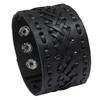 Pulsera de cuero tejido retro directo de fábrica Europa y Estados Unidos transfronteriza nueva joyería punk personalidad pulsera de cuero ancha para hombre