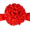 Celebración de Apertura Bola de Flores Rojas Grandes Corte de Cinta Bola de Flores Ceremonia de Apertura Set de Suministros para Corte de Cinta Accesorios para Corte de Cinta con Bola de Flores
