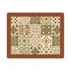 Tapete para Mesa de Comedor, Encimera, Cocina, Resistente a Manchas, Aislante Térmico, Diatomeas, Estilo Retro Europeo, Floral