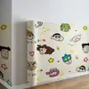 Papel de Parede Autoadesivo Estilo Cartoon Infantil e Puro Adesivos de Parede à Prova d'Água Papel de Parede para Casa Decoração de Parede de Fundo para Quarto Sala de Estar Adesivos