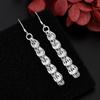 Pendientes de cadena con cola de fénix para niñas, chapados en plata, sencillos, de moda europea y americana, regalo, suministro al por mayor en vivo transfronterizo