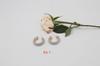 Aretes de diamantes de nuevo color transfronterizos europeos y americanos tamaño pequeño tipo C moda aretes versátiles simples multicolores exagerados