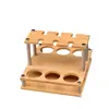 Copa de Vino Blanco Portavasos de Bambú Soporte para Copas de Vino Copa de Vino Blanco Alta Portavasos Invertido 10 Botes 10 Copas Estante Dispensador de Vino