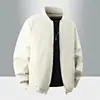 Tipo de cuerpo ilimitado, chaqueta de trabajo holgada con solapa vintage para hombre, prenda exterior versátil, adelgazante, moderna y elegante