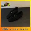 Sapatos Mary Jane femininos elegantes de lã estilo francês com forro de pelúcia, novo modelo outono e inverno 2025, com aumento interno de altura e um design estiloso de bico baixo