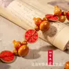 Colgante de Calabaza de Madera Maciza Shanggui Huaqian, Adorno de Nudo Estilo Chino Nuevo, Colgante Decorativo para el Hogar para Puerta y Entrada, Fabricante