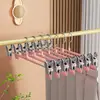 Colgador de Pantalones Grueso Sin Costuras para Uso Doméstico, Pinza para Pantalones para Secar, Colgador con Pinzas para Pantalones, Colgador de Ropa JK Sin Costuras Antideslizante para Pantalones Venta al por Mayor