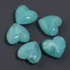 Cuentas acrílicas en forma de corazón con agujeros horizontales, cuentas sueltas de imitación de jade de dos tonos en forma de corazón, materiales para pulseras hechas a mano DIY, accesorios para ensartar, joyería
