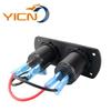 Panel de Combinación Modificado para RV 12V4.2Aled Tabla de Detección de Voltaje Panel de Dos Orificios Cargador de Teléfono Móvil para Coche