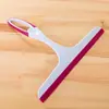 Rasqueta Limpiacristales Multiusos Hoja Suave de TPR Limpiador Limpiaparabrisas para Baño Ducha Ventana de Coche Encimera de Cocina
