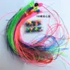 Hilo elástico de alambre de vidrio 80 s juguete clásico diy hecho a mano pulsera trenzada de alambre de vidrio hueco de plástico colgante de pez y camarón