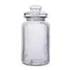 Venta al por mayor de fábrica tarro de vidrio sellado botella transparente para pepinillos tarro para pepinillos tarro de almacenamiento sellado para cereales de uso doméstico