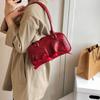 Bolso de hombro informal retro para mujer, estilo coreano, estilo nicho, portátil, para ir al trabajo, invierno 2025