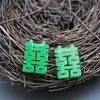 Colgante Pequeño de Jade Malayo, Verde Seco Lleno de Verde con el Carácter de Felicidad, Pendientes DIY Hechos a Mano, Pulsera, Accesorios para Collares, Joyería al por Mayor en Stock