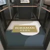 Alfombrilla de piso de elevador corte de logo alfombra especial para semana de coche pegamento para piso de PVC corte de cuero imitación mármol