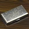 Suas 20 peças de cigarreira ultrafina de fumaça fina automática flip dupla face de aço inoxidável de metal Tang grass vintage fábrica atacado