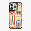 Design Floral Simples com Painel Traseiro Intercambiável, Capa Magnética Forte para iPhone 15 Pro Max, Tampa de Painel Traseiro Substituível para iPhone 14