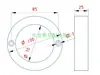 Acessórios para Moldes Anel de Posicionamento Anel de Fixação com Flange Diâmetro Externo 100/120/125/150/160/200 Fixo Não Padrão
