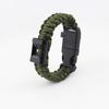 Pulsera de Supervivencia Multifuncional para Exterior Cuerda Trenzada Brújula Pedernal Supervivencia en la Naturaleza Paracord Trenzado Reloj al por Mayor