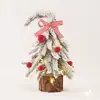 Enfeites de Árvore de Natal de Pescoço Torto Transfronteiriços Pequenas Decorações de Natal para Mesa Mini Layout de Cena de Atmosfera para Sala de Estar