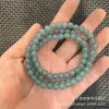 Jadeíta de acero azul, verde aceite viejo, azul agua de lago, pulsera de cuentas de tableta de corte recto, color jadeíta, agua azul, cuentas de estilo antiguo, pulsera para hombres y mujeres