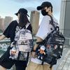 Mochila da Moda para Alunos do Ensino Fundamental, Mochila Simples Estilo Esportivo para Alunos do Ensino Médio e Universitários, Nova Mochila Escolar Modelo 2026 para Mulheres e Homens, Estilo Ins