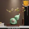 Enfeites de Abóbora Xiangyun Wufu Estilo Chinês Novo de Alta Qualidade Decoração para Sala de Estar Entrada Armário de Vinho Escritório Presente de Mudança para Casa Nova