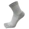 Calcetines de Cinco Dedos para Mujer, Calcetines de Malla Ultra Delgada de Caña Media, Sin Costuras en la Punta, Anti-Olor, Absorbentes de Sudor, Calcetines de Algodón para Mujer de Verano