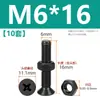 Tornillos de acero inoxidable 304 negros de cabeza avellanada en cruz juego de dos piezas tornillos de máquina de cabeza plana y tuercas M2M3M4M5M6M8
