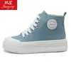 28138 Tênis de Lona 2026 Primavera e Outono Sapatos Femininos Versátil Casual Respirável Plano Estudante Tênis Feminino