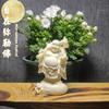 Marfim fruta Maitreya Buda Bodhisattva escultura livre Maitreya Buda 9.5*5.2*3.7 decoração de casa caixa de presente atacado