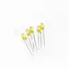 Diodo emisor de luz LED amarillo amarillo de 3 mm diodo emisor de luz LED amarillo amarillo de 3 mm amarillo amarillo