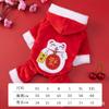 Roupas de Ano Novo para Animais de Estimação Quente Festivo Ano Novo Bixian Urso Bo Meifa Dou Cachorro Pequeno Roupas de Algodão Engrossado Roupas para Cães e Gatos
