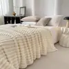 Manta de imitación de conejo ancha y gruesa personalizada por el fabricante para siestas, cubierta de sofá de oficina, manta de franela de regalo