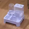 Comedero Transfronterizo para Mascotas, Plato para Gatos, Plato para Perros, Recipiente para Comida de Gato, Doble Plato, Plato Automático de Agua y Comida, Bebedero, Herramienta Esencial para el Cuidado de Mascotas