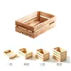 Caja de Almacenamiento de Madera Maciza Exhibidor de Frutas para Supermercado Caja con Marco de Madera Caja de Listones de Madera Rectangular Caja de Almacenamiento Retro