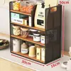 Estante de almacenamiento de escritorio, organizador de tazas para mesa de comedor, estante de bocadillos multicapa para encimera de cocina, gabinete de café, portavasos