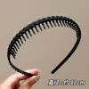 Diadema para lavarse la cara y mascarilla facial para hombre con dientes, antideslizante, diadema deportiva invisible, pinza para el pelo mate, accesorio para el cabello