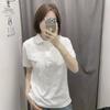 Pedido Japonês~2023 Verão Masculino e Feminino Polo de Secagem Rápida Casual Simples Cor Sólida Manga Curta Camiseta Sy455388