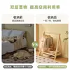 Perchero de madera maciza de pie para niños, perchero plegable para ropa y sombreros de dormitorio, tendedero pequeño para ventana salediza, organizador de ropa de mesita de noche