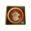 Se puede enviar en nombre de otros: Nuevo modelo de cuenco del tesoro de oro 999, nuevo estilo chino, exquisito, atrae riqueza, adorno grande de pan de oro para escritorio de negocios de alta gama