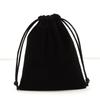 Bolsa de Joyería Cordón Cordón Bolsa de Terciopelo de Alta Gama Borde Dorado Bolsillo con Solapa Dorada Pantalones Regalo Bolsa de Embalaje de Joyería Venta al por Mayor Personalización