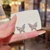 Pendientes de Plata de Ley S925 con Aguja, Personalizados, Completos de Circonita, Súper Brillantes, Estilo de Lujo Ligero de Alta Gama, Pendientes Populares, Elegantes y Exquisitos Accesorios de Moda para Orejas para Mujeres