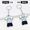 Futebol Copa do Mundo 2026 Alemanha França Bandeira Chaveiro Acrílico Camisa Pingente Lembrança da Copa do Mundo